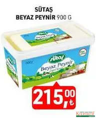 SÜTAŞ BEYAZ PEYNİR 900 G fiyat ve kampanya bilgisi